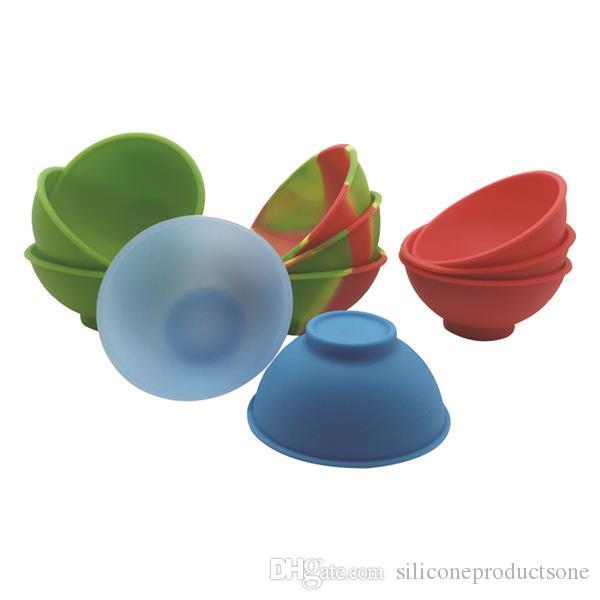 10pcs/lot Silicone Pinch Bowl Heat-resistant Wax Dab Containers Dinnerware Set Kitchen Tools For Bho Wax Oil Hash