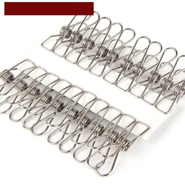 5.5*2.5cm Spring Clothes Clips Stainless Steel Pegs For Socks Photos Hang Rack Parts Practical Portable Holder Accessories 0 2fw BZ