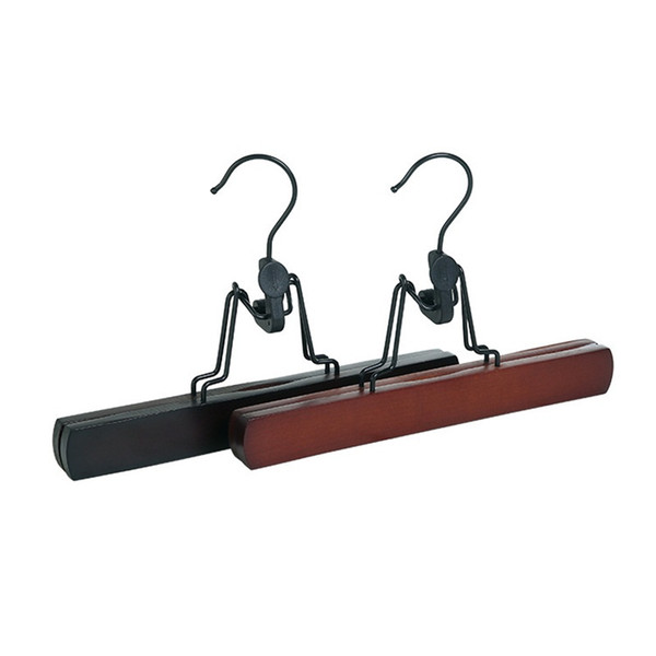 Red Wine Black Wood Hanger Male And Female Popular Portable Skirt Pants Clip Multi Function Simple Fashion 2 79bd I1