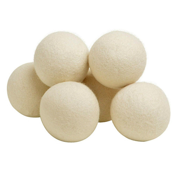 Wool Dryer Balls 2.75inch Organic Natural Fabric Softener and Static Reducer Softens Reduces Wrinkles and Helps Dry Clothes in Laundry Quick