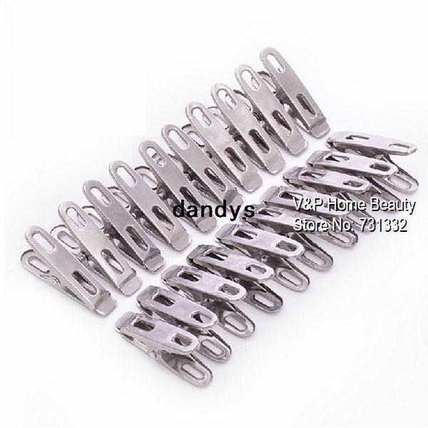 Stainless steel Clothes pegs clips for coat pants laundry drying hanger rack folder washing accessories Novelty household 7302, dandys