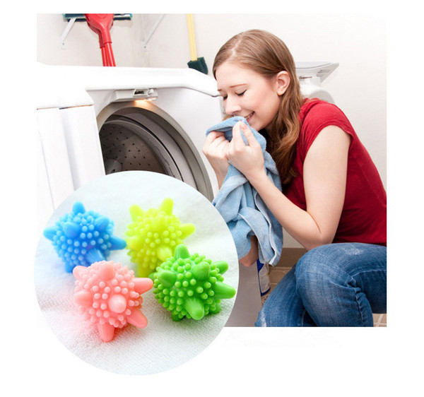 Magic Solid Washing Balls Decontamination Cleaning Ball Washing Machine Wash Plastic Solid Laundry Tools Anti-wrap Protection Wash Clothes