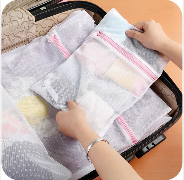 Thick white fine mesh laundry bag underwear laundry bag