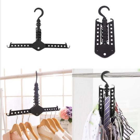 2017 New in Fashion Hot Magic Clothes Multi Hanger Space Saving Folding Hook Rack Wardrobe Organizermo