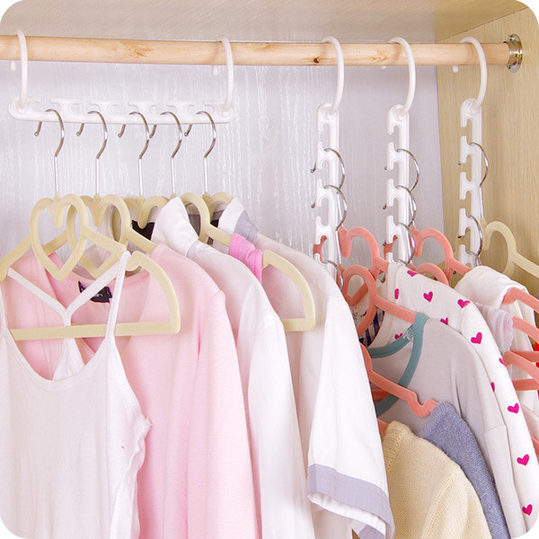 Closet Space Saver Hangers pack 5 or 8 hangers Magic Space Saver Hanger Clothing Rack 23.5*9*0.7cm Clothes Hook