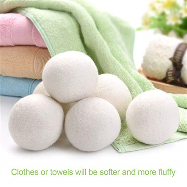 Wool Dryer Balls Natural Fabric Softener Reusable Laundry Essentials Static Laundry Dryer Ball Helps Dry Clothes 6cm 7cm 7.5cm 8cm 10cm