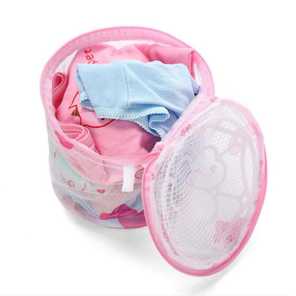 Bra Laundry Bags Laundry Net Wash Bags Circular Shaped Brassiere Wash Bag Bra Without Protection 15.5*13.5cm