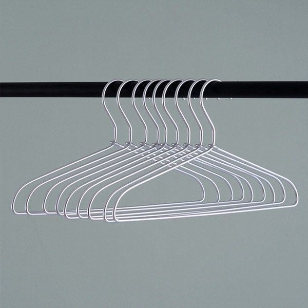 Metal Hangers 20 Pack Aluminum Alloy Clothes Hanger Two Size For Child And Adult Coat Hanger, Standard Hangers, Suit Hangers, Silver