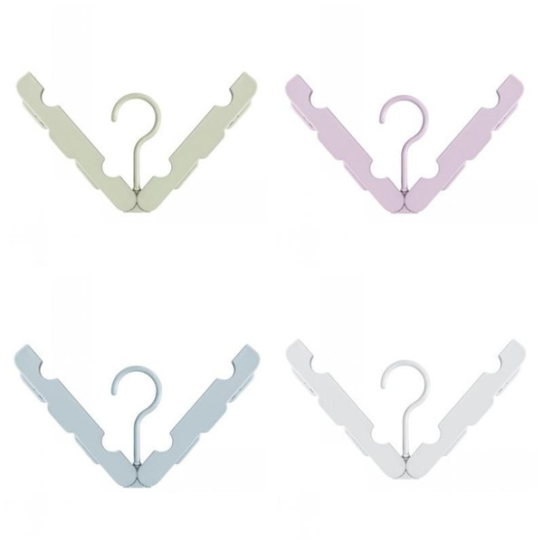 Outdoor Travel Multi Function Clotheshorse Fold Portable Simple Candy Color Anti Wear Hanger Men And Women Popular Non Slip