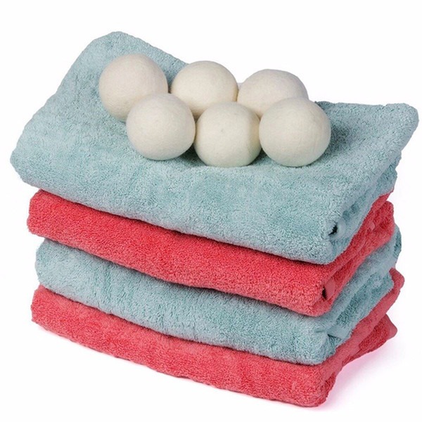 7cm Laundry Clean Ball Reusable Natural Organic Laundry Fabric Softener Ball Premium Organic Wool Dryer Balls