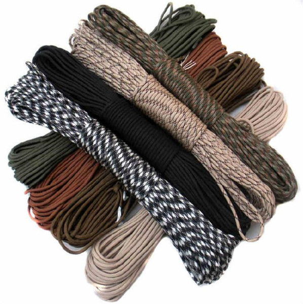 30m Dia.4mm 9 stand Cores Paracord for Survival Parachute Cord Lanyard Camping Climbing Camping Rope Hiking Clothesline