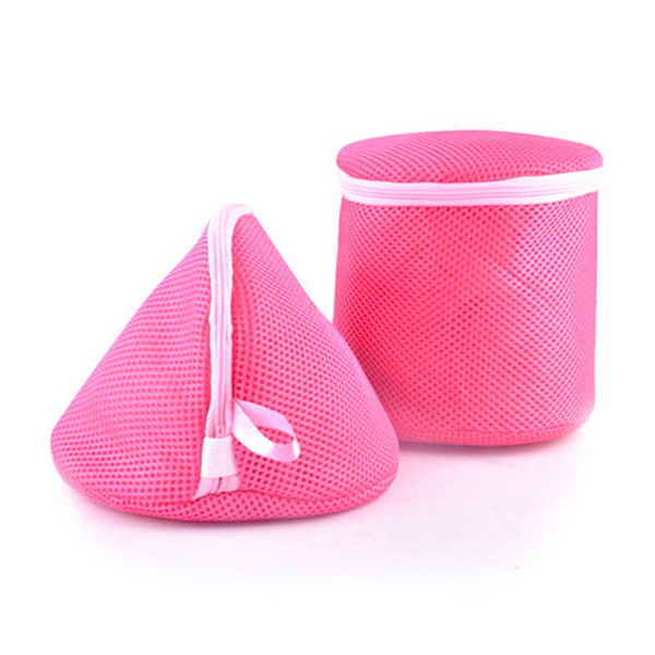 Zippered Mesh Laundry Wash Bags Foldable Lingerie Bra Socks Underwear Washing Machine Clothes Protection Net 2 Types Option H065