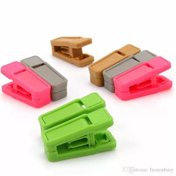 Resuable Tie Clip Universal Wet And Dry Clothes Hangers Easy To Use ABS Plastic Clothespin No Trace 2018120411