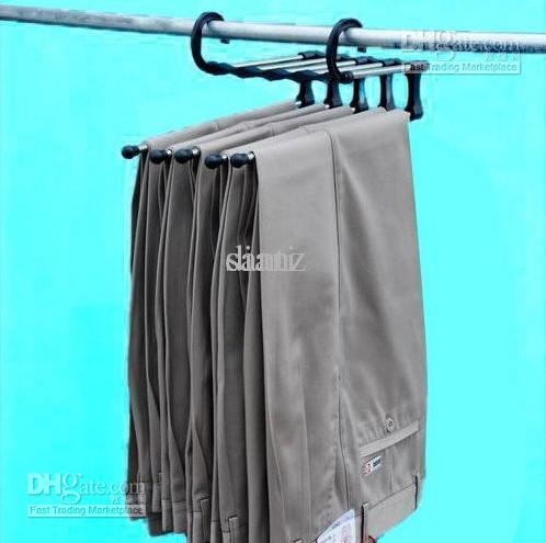 plastic Magic trousers hanger/rack multifunction pants closet hanger/rack 5 in one