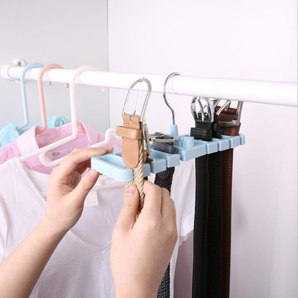 Multifuction Storage Rack Tie Belt Organizer Rotating Ties Hanger Holder Rotatable Closet Organization Rack Space Saver