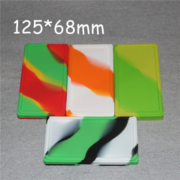 1pcs Flat Large Waxmates Containers Big Silicone Rubber Silicon Storage Square Shape Wax Jars Dab Concentrate Tool Dabber Oil Holder