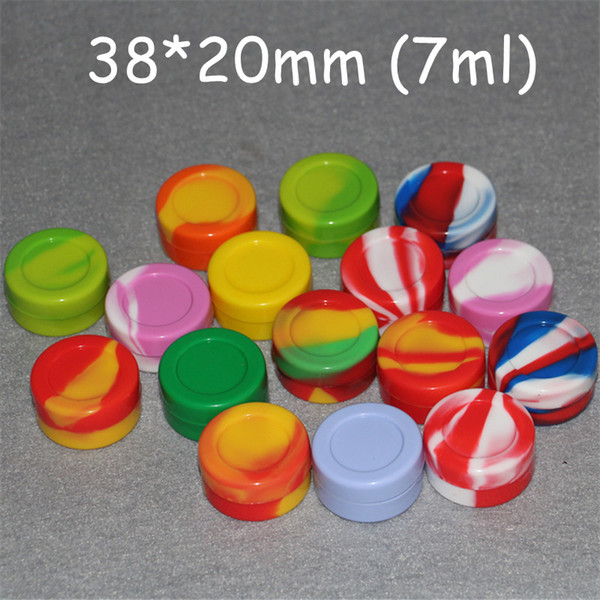 3mL 5mL 7mL 22ml Non-stick Silicone Jar Dab Wax Containers For Wax Silicone Jars Concentrate Case