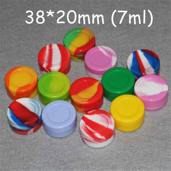 Silicone Container Jar Wax Concentrate 22ML 7ML 5ML 3ML Spherical Wax Container Silicon Jar for Wax Silicone Jar Dab Nonsolid Color