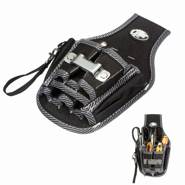 2019 Black Durable Nylon Electrician Waist Pocket Tool Belt Storage Bag Utility Screwdriver Kit Holder Electrician Tools Storage Bags