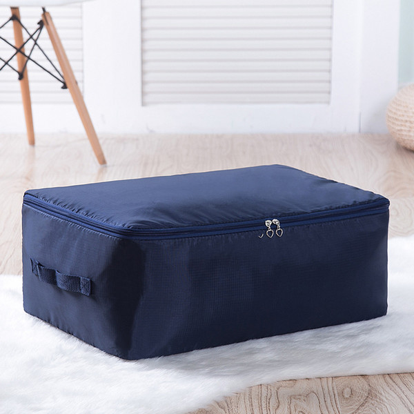 House storage bag home stuff organization bag nylon fabric tough cloth housekeeping triangle shape zipper flower pattern good looking useful