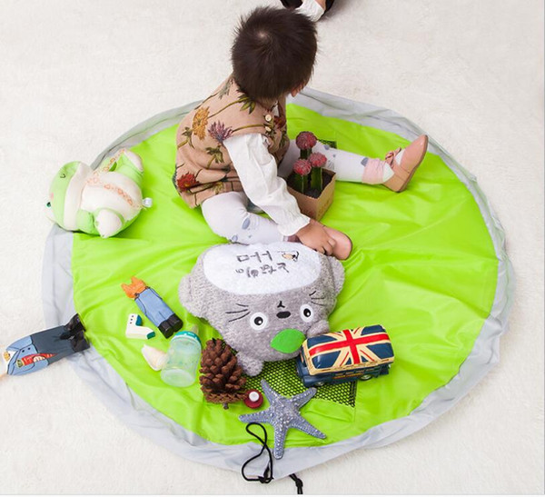 Wholesale Unisex children toys storage Bag Foldable Large Capacity Storage Bag home storage bag round 100cm