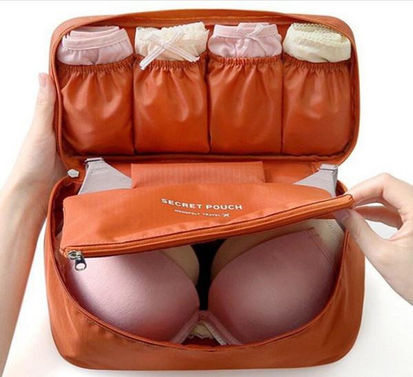 Portable Travel Clothes Bag Swimming Bag Swimsuit Organizer Women's Underwear&Bra Packing Box Makeup Organizer Cosmetic Clothing Storage Box