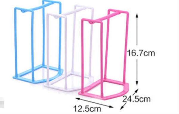 free shipping wholesale cheap hand fitting coat hanger Storage plastic material 4 colors easy make clean home