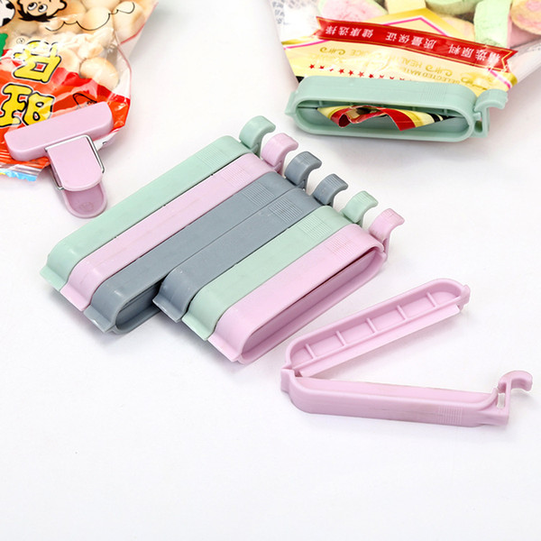 Bag Clips Snack Fresh Food Storage Bag Sealer Kitchen Tool accessories Mini Vacuum Sealer Clamp Food Clip 12Pcs/set 5bags