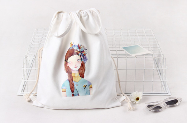 BA100 art travel bundle shoulder bag double shoulder simple student satchel leisure cloth bag.