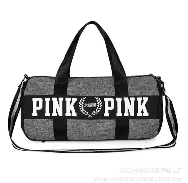 Sport Bags For Women Luxury Handbags Pink Letter Large Capacity Travel Duffle Striped Waterproof Beach Bagon Shoulder for Outdoor Business