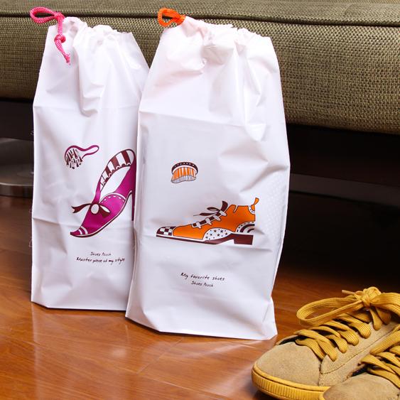 2 pcs/set NEW Waterproof shoes storage bag pvc tote travel clothing miscellaneously ziplock bag shoe covers