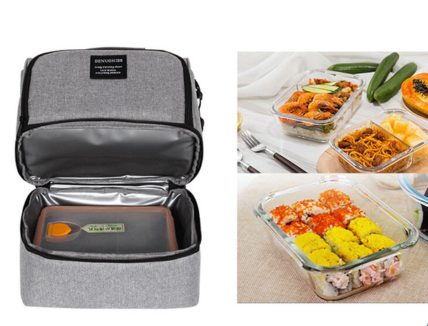 double lunch bags lunch box cooler bag lunch bag Designer bag multi-function refrigerated bags factory direct sales