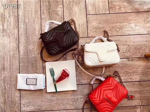 Great quality Hot Design G Letter Bags Red Black White Handbags 2 Optional Size 22*14*8cm & 26*18*9cm Female Crossbody Bags Shoulder Bags