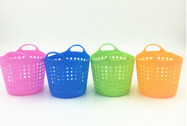 Colorful Plastic Table Organizer Storage Baskets Cosmetic Multi-purpose Mini Basket Storage