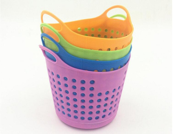 Colorful Plastic Table Organizer Storage Baskets Cosmetic Multi-purpose Mini Basket Storage