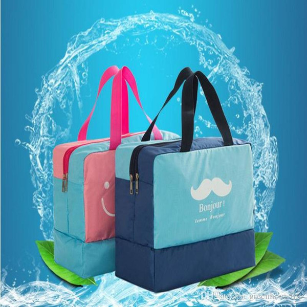 2017Hot Sports Bag Waterproof Swimming Storage Bags Outdoor Dry Wet Separation Package Large Capacity Wash Bag Beach Gym Sports Handbag