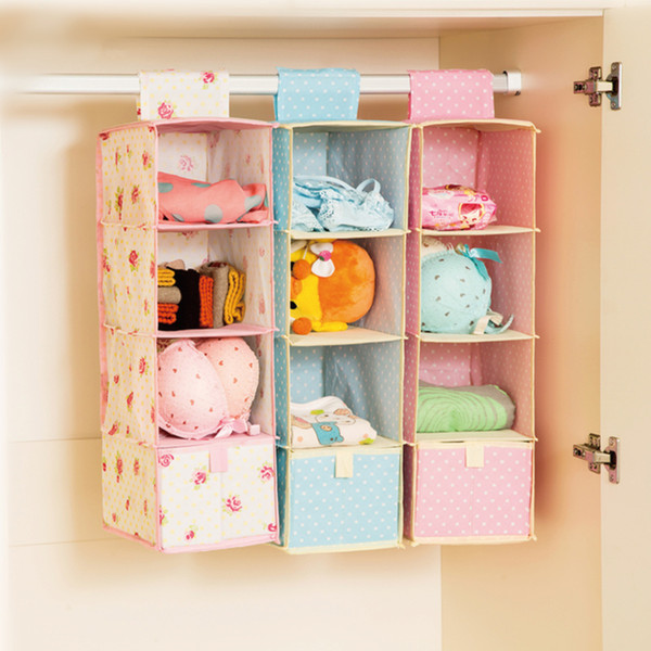 Multi Layer Hanging Storage Box Wardrobe Hanging Bag Cute Hanging Finishing Bag Clothes Closet Storage Boxes Store Small Objects Underwear