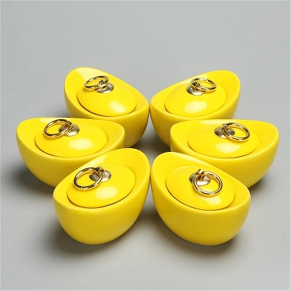 Mini Tea Jars Ceramic Awakening Tea Box Yellow Glaze Sealed Storage Tank Portable Traveling Tea Caddy Kitchen Porcelain Jar Box