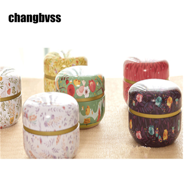 European Style Tea Caddy Candy Storage Box Tea Sugar Coffee Spice Jars Jewelry Box Wedding Favor Tin Box Kitchen Organizer Jar