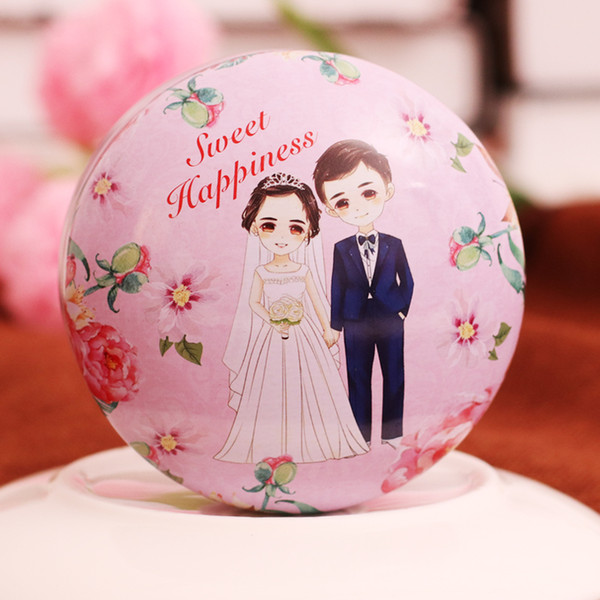 6 pcs/lot Portable Storage Box Wedding Supplies Tin Candy Box Coin Sealed Jar For Travel Tin Sweet Boxes For Gift rangement maquillage