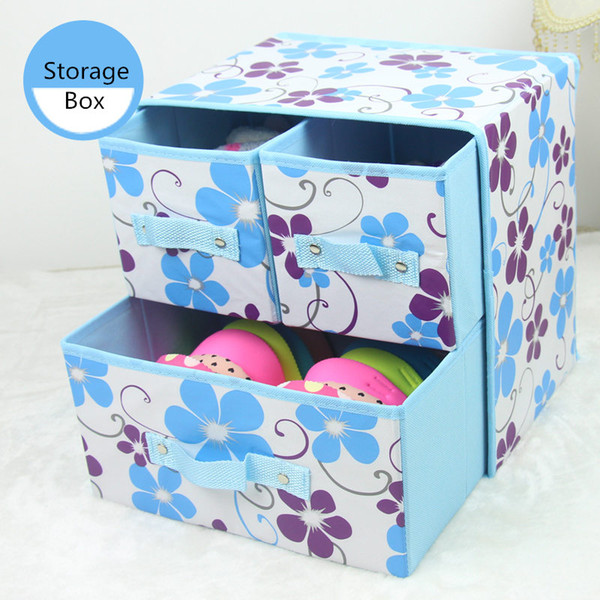 Drawer Type Storage Box Underwear Boxes Bra Sorting Socks Sundry Toy Finishing Box 30x22x30cm Organizador Multi Grid Combination 15 Colors