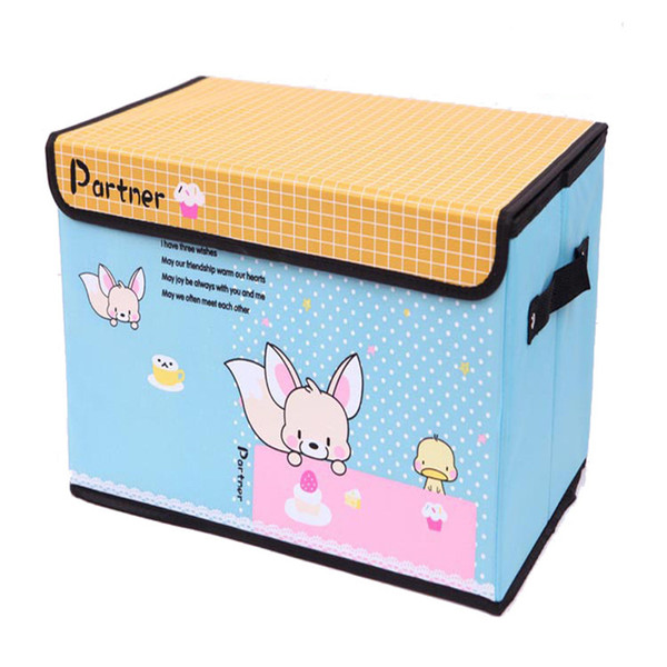 Oxford Clothing Collection Bra Underwear Finishing Box Cartoon Book Boxes Folding Large Storage Box Waterproof Closet Organizer Socks Boxes