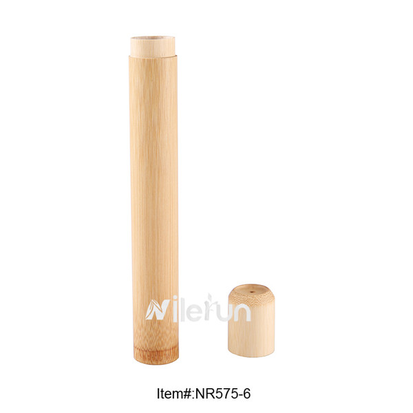 Natural bamboo tube toothbrush chopsticks case box incense tube tea food can jar gift packaging case box