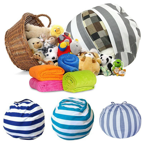 New Kids Toy Beanbags Blanket Bath Towel Storage Bean Bags Clothes Storage Bags Stuffed Toy Storage Bags Room Mats 43 Designs YFA265