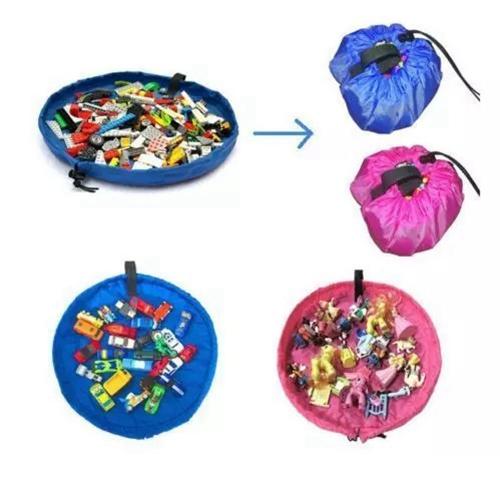 Kids Toy Storage Bag Portable Toy Mat Kids Play Mat Large Storage Bag Toys Organizer Children Sort Cover Blanket 3 Color YFA286