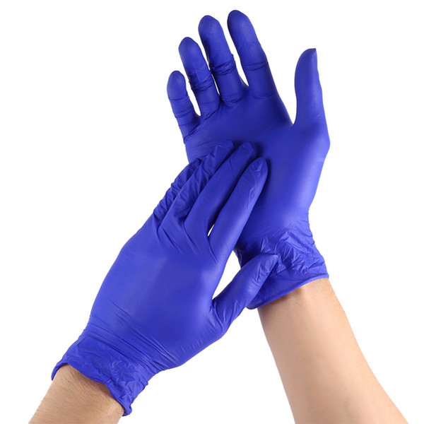 100pcs Disposable Nitrile Latex For Home Food Laboratory Cleaning Rubber Gloves C19042101