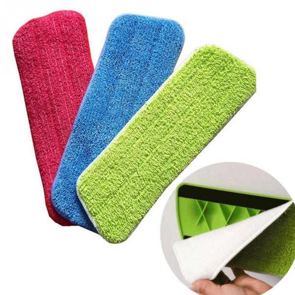 42*14cm Microfiber Pads Spray Water Spraying Flat Dust Mop Floor Cleaning Replacement C19041701