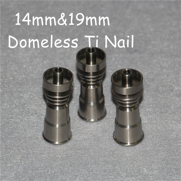 GR2 Titanium nails 14mm&19mm Domeless Female Titanium Nail, universal domeless titanium nails, most convenient ti nail