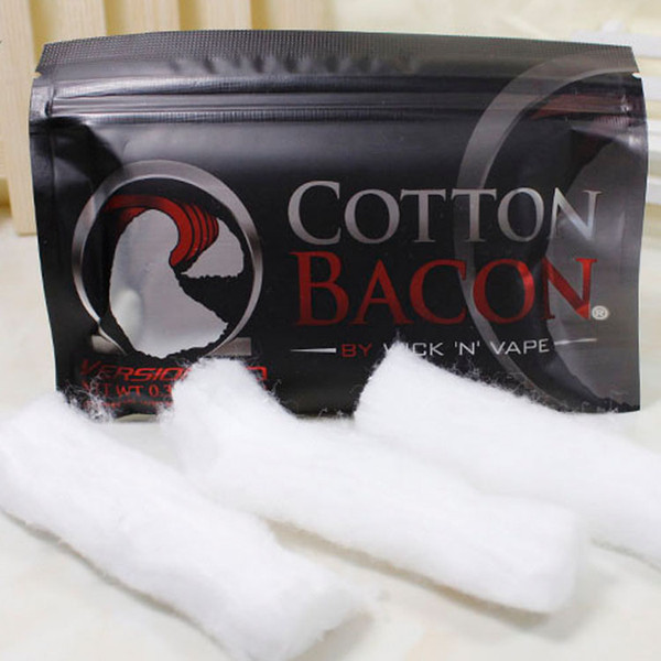 olesale-Cotton Bacon RDA Cotton For RDA RBA Atomizer e cig DIY Electronic Cigarette Heat Wire Organic Cotton