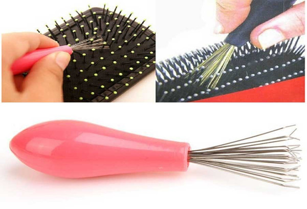 Comb Hair Brush Cleaner Cleaning Remover Embedded Beauty Tools Plastic Handle Free Shipping ma